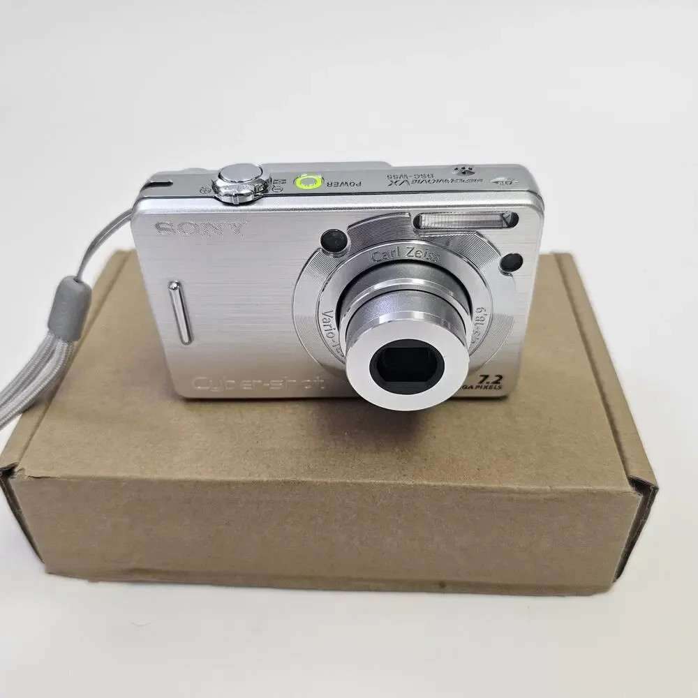Vintage Sony Cybershot DSC-W55 7.2MP Digital Camera - Silver (0057) Cyber-shot